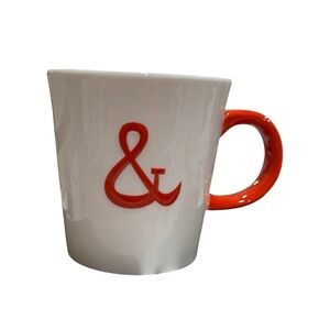 Starbucks White Mug with Red Ampersand